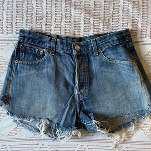 Levi's Distressed Denim Women's Shorts